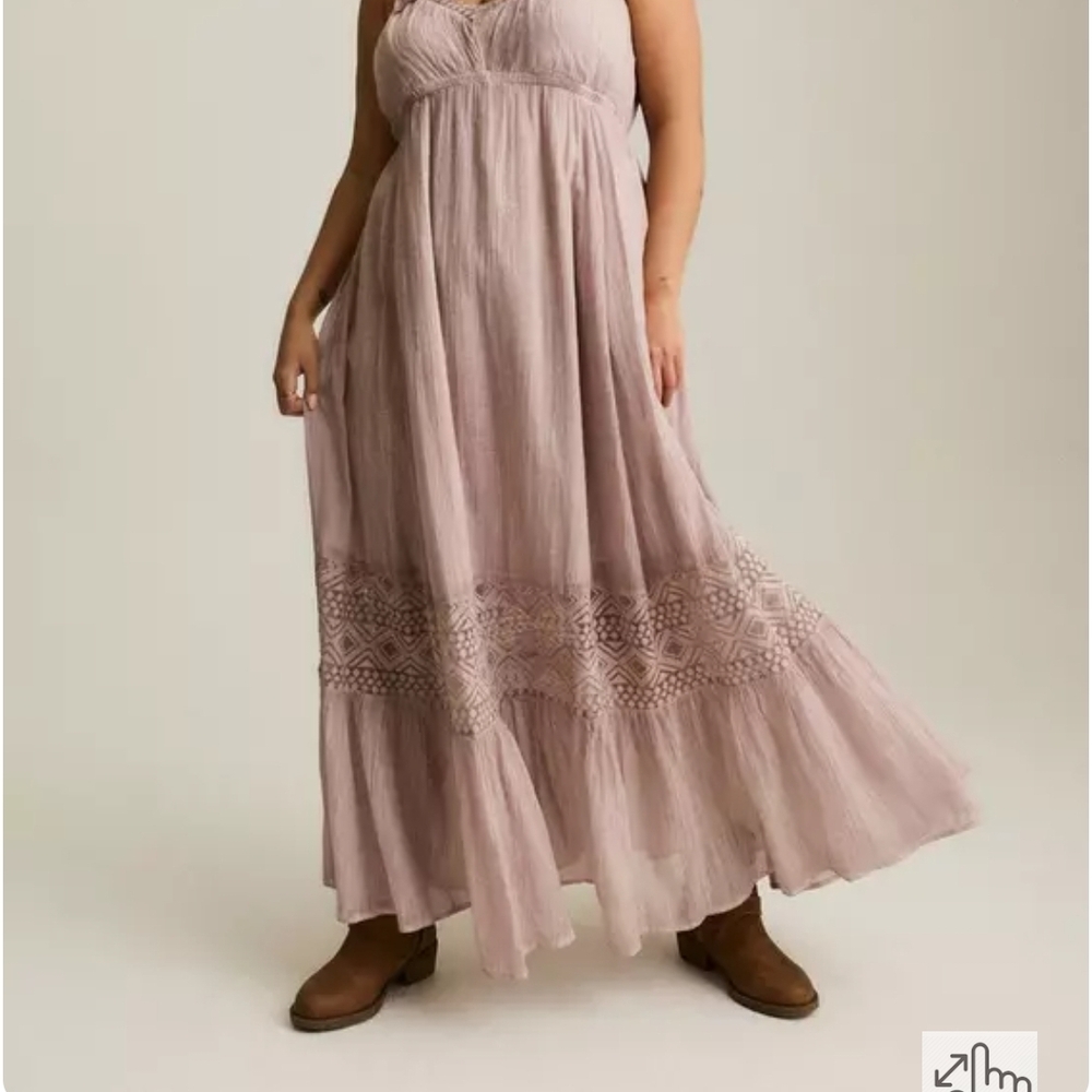 Torrid Dusty Pink Maxi Dress